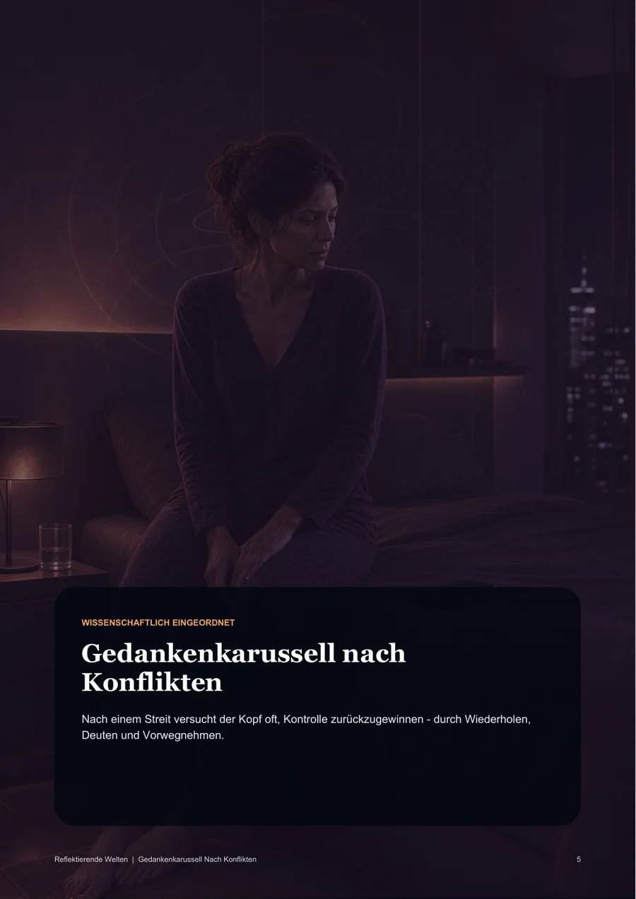 Einblick in das Thema aus dem Workbook: Gedankenkarussell nach Konflikten