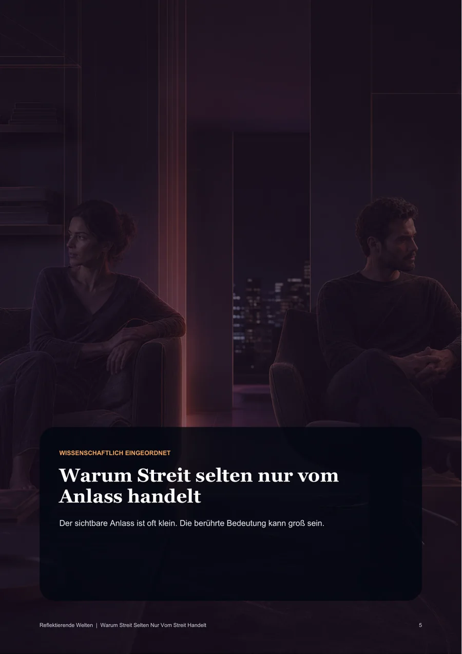 Einblick in das Thema aus dem Workbook: Warum Streit selten nur vom Streit handelt